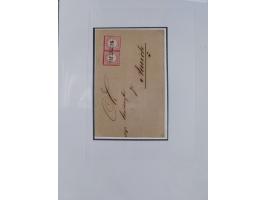 1872/74, kleine Sammlung von Bahnpost- und Bahnhofsstempel-Stempeln auf ca. 40 Briefen, Karten und Ganzsachen. Dabei interess