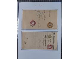 1872/74, Sammlung mit 22 frankierten “Postbehändigungsscheinen” in den Tarifen ½ Gr., 1 Gr., 1½ Gr. und 2 Gr. Dabei verschied