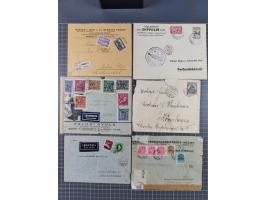 1884/1948, 27 covers and cards, including censored mail, noted 1914 Registered postcard, three airmail covers with large spec