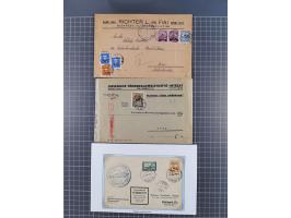 1884/1948, 27 covers and cards, including censored mail, noted 1914 Registered postcard, three airmail covers with large spec