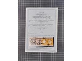 1875, Partie “Mischfrankaturen Brustschild-Pfennige” mit 10 Briefen und vier Briefstücken mit u.a. Mi.-Nr. 22 im Paar + 2x Mi