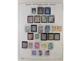 1854/2004, vorwiegend gestempelte Sammlung mit diversen Briefen, ab Strubli mit vielen besseren Werten, dabei Mi.-Nr. I-II, B