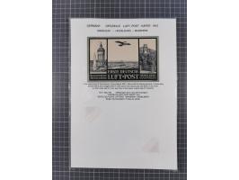 1912/14, interessante aufgezogene Sammlung mit 17 Briefen, Karten, Einheiten und besseren Stücken, dabei u.a. Gotha-Erfurt 10