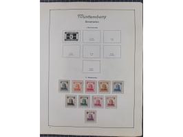 1872/1946, ungebrauchte/postfrische und gestempelte Sammlung ab Deutsches Reich mit besseren, ab 1933 viele postfrische Ausga