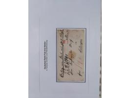 1867/77, interessante Sammlung “Franco-Stempel” mit 33 Briefen, Karten und zwei Paketkarten. Dabei u.a. Destinationen nach Fr