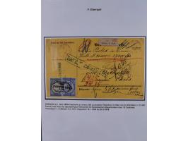 1867/77, interessante Sammlung “Franco-Stempel” mit 33 Briefen, Karten und zwei Paketkarten. Dabei u.a. Destinationen nach Fr
