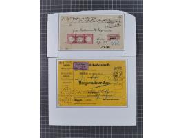 1872(78, kleine Sammlung “Postvorschuss- und Nahnahme-Sendungen” mit 15 Briefen und Karten. Dabei frankierte Post mit u.a. Mi