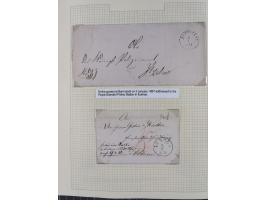 1698/1858 (ca.), über 75 Vorphila-Briefe, mit Thurn und Taxis, Hamburg. etc., dabei viele verschiedene Stempel und Verwendung