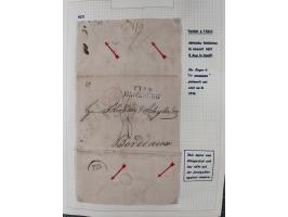 1698/1858 (ca.), über 75 Vorphila-Briefe, mit Thurn und Taxis, Hamburg. etc., dabei viele verschiedene Stempel und Verwendung