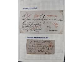 1698/1858 (ca.), über 75 Vorphila-Briefe, mit Thurn und Taxis, Hamburg. etc., dabei viele verschiedene Stempel und Verwendung