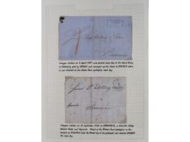 1698/1858 (ca.), über 75 Vorphila-Briefe, mit Thurn und Taxis, Hamburg. etc., dabei viele verschiedene Stempel und Verwendung