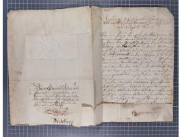 1698/1858 (ca.), über 75 Vorphila-Briefe, mit Thurn und Taxis, Hamburg. etc., dabei viele verschiedene Stempel und Verwendung