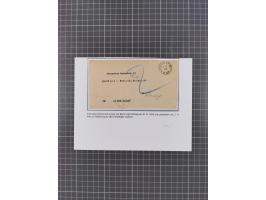 1872/75, sehr interessante Partie mit 18 markenlosen Formularen und Verwendungen. Dabei u.a. großformatiger Wertbrief mit EKr