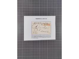 1872/75, sehr interessante Partie mit 18 markenlosen Formularen und Verwendungen. Dabei u.a. großformatiger Wertbrief mit EKr