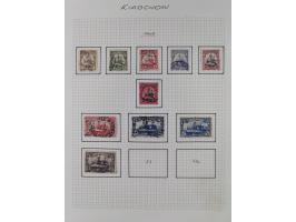 1890/1918, ungebrauchte und meist gestempelte Sammlung mit Vorläufer, bessere Werte dabei u.a. Deutsche Kolonien Kiautschou M