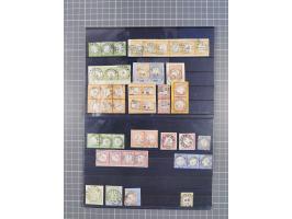 1872/74, interessante gestempelte Partie mit besseren Marken, Paaren, Einheiten und weiteren Besonderheiten. Dabei u.a. je zw