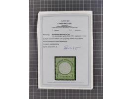 1872/74, ungebrauchte und postfrische Partie mit besseren Marken kleiner Schild, Farben und Viererblocks. Dabei u.a. 2x Mi.-N