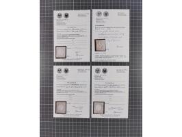 1872/74, ungebrauchte und postfrische Partie mit besseren Marken kleiner Schild, Farben und Viererblocks. Dabei u.a. 2x Mi.-N