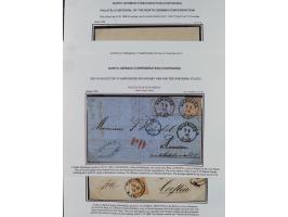 1868/70, Partie mit 27 Briefen und Karten mit verschiedenen Stempeln und Verwendungen, dabei ausländische Destinationen, daru