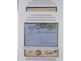 1868/70, Partie mit 27 Briefen und Karten mit verschiedenen Stempeln und Verwendungen, dabei ausländische Destinationen, daru