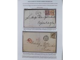 1868/70, Partie mit 27 Briefen und Karten mit verschiedenen Stempeln und Verwendungen, dabei ausländische Destinationen, daru