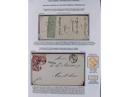 1868/70, Partie mit 27 Briefen und Karten mit verschiedenen Stempeln und Verwendungen, dabei ausländische Destinationen, daru