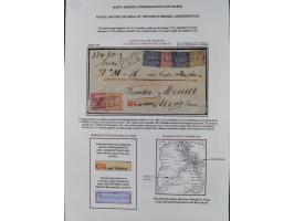 1868/70, Partie mit 27 Briefen und Karten mit verschiedenen Stempeln und Verwendungen, dabei ausländische Destinationen, daru
