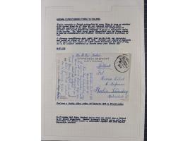 1895/1918, kleine aufgezogene Sammlung 21 Briefen und Karten mit diversen Schiffspost-Stempeln, dabei SMS Hansa, Nixe, Kormor