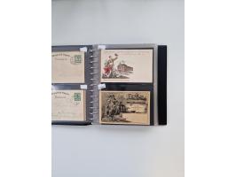 PRIVATGANZSACHEN: 1895/1912 (ca.), überwiegend reichhaltige ungebrauchte/gestempelte Sammlung von Privatpostkarten und Lithos