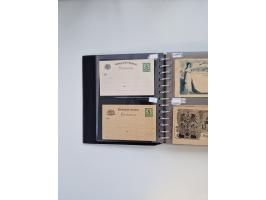 PRIVATGANZSACHEN: 1895/1912 (ca.), überwiegend reichhaltige ungebrauchte/gestempelte Sammlung von Privatpostkarten und Lithos