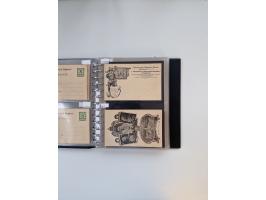 PRIVATGANZSACHEN: 1895/1912 (ca.), überwiegend reichhaltige ungebrauchte/gestempelte Sammlung von Privatpostkarten und Lithos