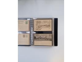 PRIVATGANZSACHEN: 1895/1912 (ca.), überwiegend reichhaltige ungebrauchte/gestempelte Sammlung von Privatpostkarten und Lithos