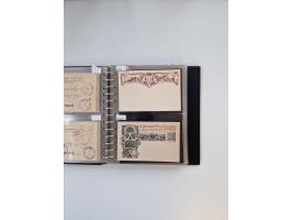 PRIVATGANZSACHEN: 1895/1912 (ca.), überwiegend reichhaltige ungebrauchte/gestempelte Sammlung von Privatpostkarten und Lithos