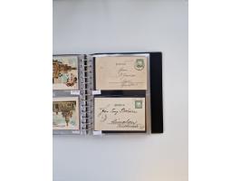 PRIVATGANZSACHEN: 1895/1912 (ca.), überwiegend reichhaltige ungebrauchte/gestempelte Sammlung von Privatpostkarten und Lithos