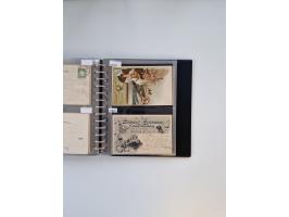 PRIVATGANZSACHEN: 1895/1912 (ca.), überwiegend reichhaltige ungebrauchte/gestempelte Sammlung von Privatpostkarten und Lithos