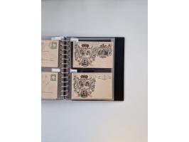 PRIVATGANZSACHEN: 1895/1912 (ca.), überwiegend reichhaltige ungebrauchte/gestempelte Sammlung von Privatpostkarten und Lithos