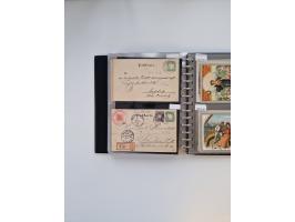 PRIVATGANZSACHEN: 1895/1912 (ca.), überwiegend reichhaltige ungebrauchte/gestempelte Sammlung von Privatpostkarten und Lithos