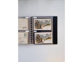PRIVATGANZSACHEN: 1895/1912 (ca.), überwiegend reichhaltige ungebrauchte/gestempelte Sammlung von Privatpostkarten und Lithos