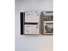 PRIVATGANZSACHEN: 1895/1912 (ca.), überwiegend reichhaltige ungebrauchte/gestempelte Sammlung von Privatpostkarten und Lithos