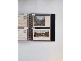 PRIVATGANZSACHEN: 1895/1912 (ca.), überwiegend reichhaltige ungebrauchte/gestempelte Sammlung von Privatpostkarten und Lithos