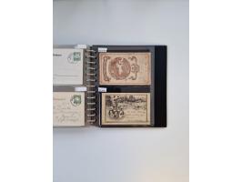 PRIVATGANZSACHEN: 1895/1912 (ca.), überwiegend reichhaltige ungebrauchte/gestempelte Sammlung von Privatpostkarten und Lithos