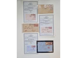 1872/74, umfangreiche Sammlung “Auslandsbriefe” mit ca. 70 Briefen und Karten mit besseren Frankaturen, R-Briefen, Grenzrayon