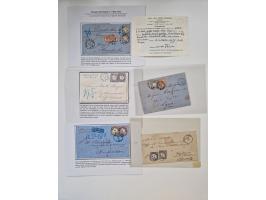 1872/74, umfangreiche Sammlung “Auslandsbriefe” mit ca. 70 Briefen und Karten mit besseren Frankaturen, R-Briefen, Grenzrayon