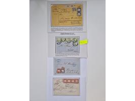 1872/74, umfangreiche Sammlung “Auslandsbriefe” mit ca. 70 Briefen und Karten mit besseren Frankaturen, R-Briefen, Grenzrayon