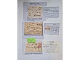 1872/74, umfangreiche Sammlung mit &nbsp;über 100 Briefen und Karten mit besseren Einzel- und Mehrfachfrankaturen, R- und Wer