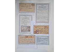 1872/74, umfangreiche Sammlung mit &nbsp;über 100 Briefen und Karten mit besseren Einzel- und Mehrfachfrankaturen, R- und Wer