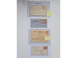 1872/74, umfangreiche Sammlung mit &nbsp;über 100 Briefen und Karten mit besseren Einzel- und Mehrfachfrankaturen, R- und Wer