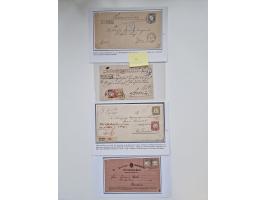 1872/74, umfangreiche Sammlung mit &nbsp;über 100 Briefen und Karten mit besseren Einzel- und Mehrfachfrankaturen, R- und Wer