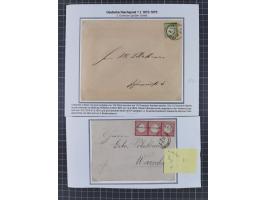 1872/74, 20 Briefe, Karten und Ganzsachen mit Hufeisenstempeln und weiteren Stempel-Besonderheiten. Dabei u.a. Brief mit badi