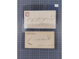 1872/74, 20 Briefe, Karten und Ganzsachen mit Hufeisenstempeln und weiteren Stempel-Besonderheiten. Dabei u.a. Brief mit badi